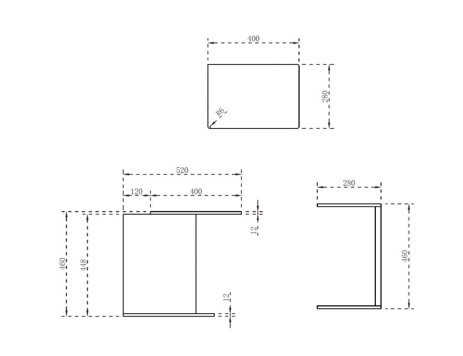 Столик для ванной комнаты ABBER Stein AS1636 белый матовый ФОТО