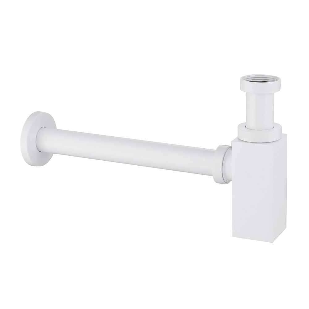 Сифон для раковины ABBER AF0031W белый матовый цена от 8 333 ₽ Фото Сифон для раковины ABBER AF0031W белый матовый