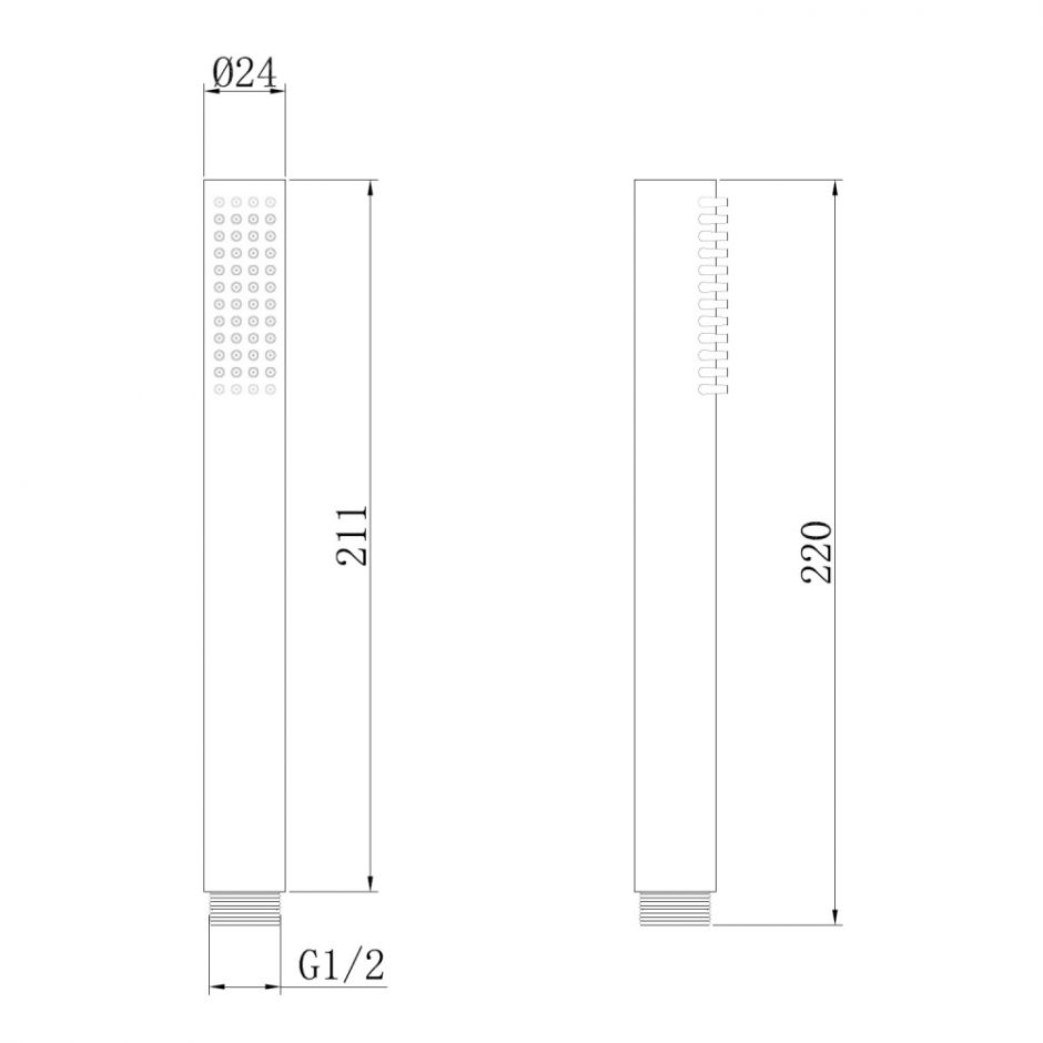 Душевая лейка ABBER AF0051B латунь, черный матовый ФОТО