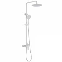 Душевая стойка ABBER Weiss Insel AF8020FWL без излива, белый матовый схема 1