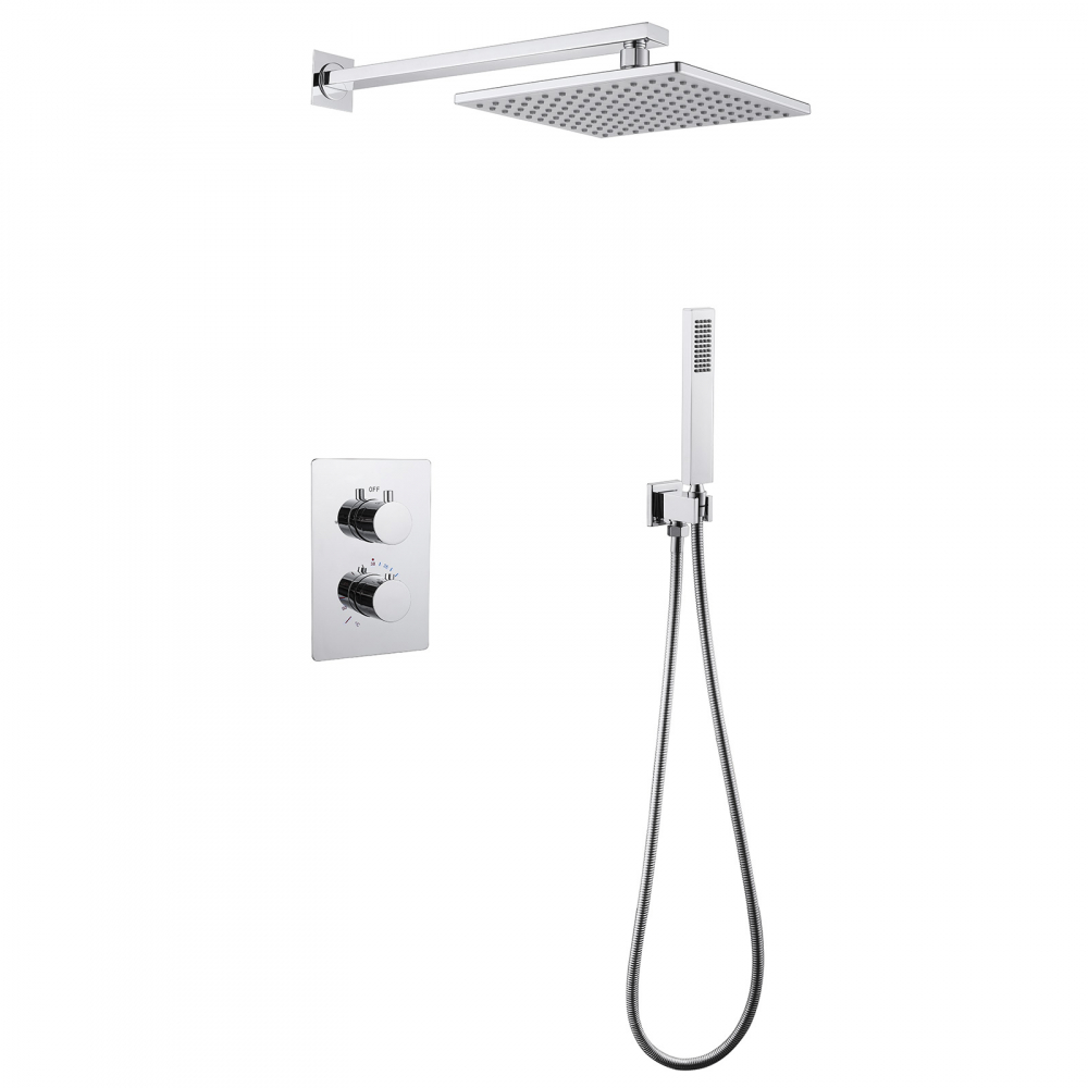 Душевая система ABBER Weiss Insel AF8051 скрытого монтажа без излива, термостат, хром цена от 38 800 ₽ Фото Душевая система ABBER Weiss Insel AF8051 скрытого монтажа без излива, термостат, хром