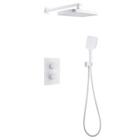 Душевая система ABBER Weiss Insel AF8051W скрытого монтажа без излива, термостат, белый схема 1