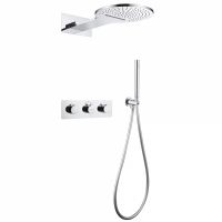 Душевая система ABBER Wasser Kreis AF8151 скрытого монтажа без излива, термостат, хром схема 1