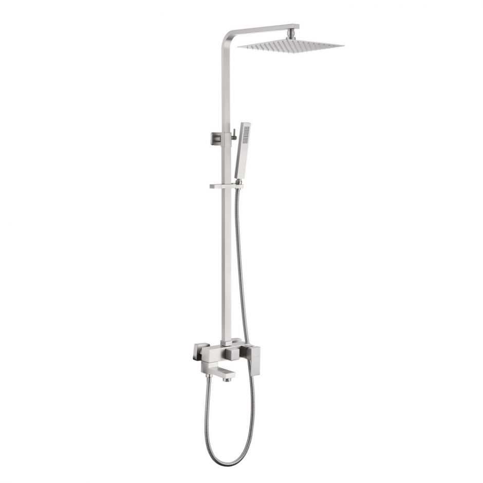 Душевая стойка ABBER Daheim AF8216SPL с изливом, сатин