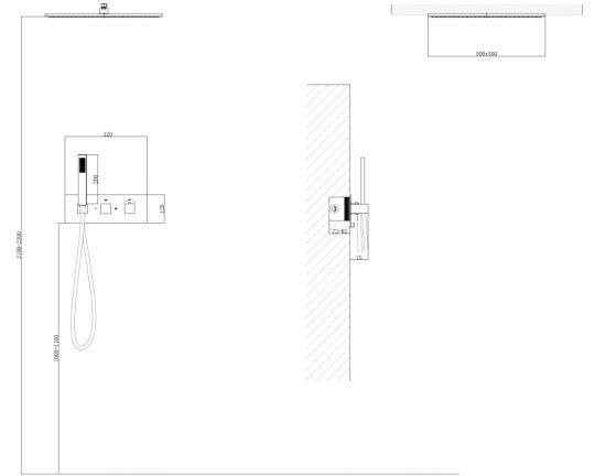 Душевая система ABBER Daheim AF8255 скрытого монтажа без излива, термостат, хром схема 2 Душевая система ABBER Daheim AF8255 скрытого монтажа без излива, термостат, хром схема 2