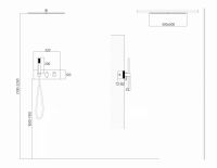 Душевая система ABBER Daheim AF8255W скрытого монтажа без излива, термостат, белая матовая схема 2 Душевая система ABBER Daheim AF8255W скрытого монтажа без излива, термостат, белая матовая схема 2