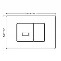 Кнопка смыва сенсорная ABBER AC0122S хром глянцевый схема 2