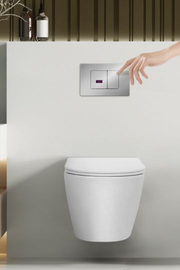 Кнопка смыва сенсорная ABBER AC0122S хром глянцевый схема 3