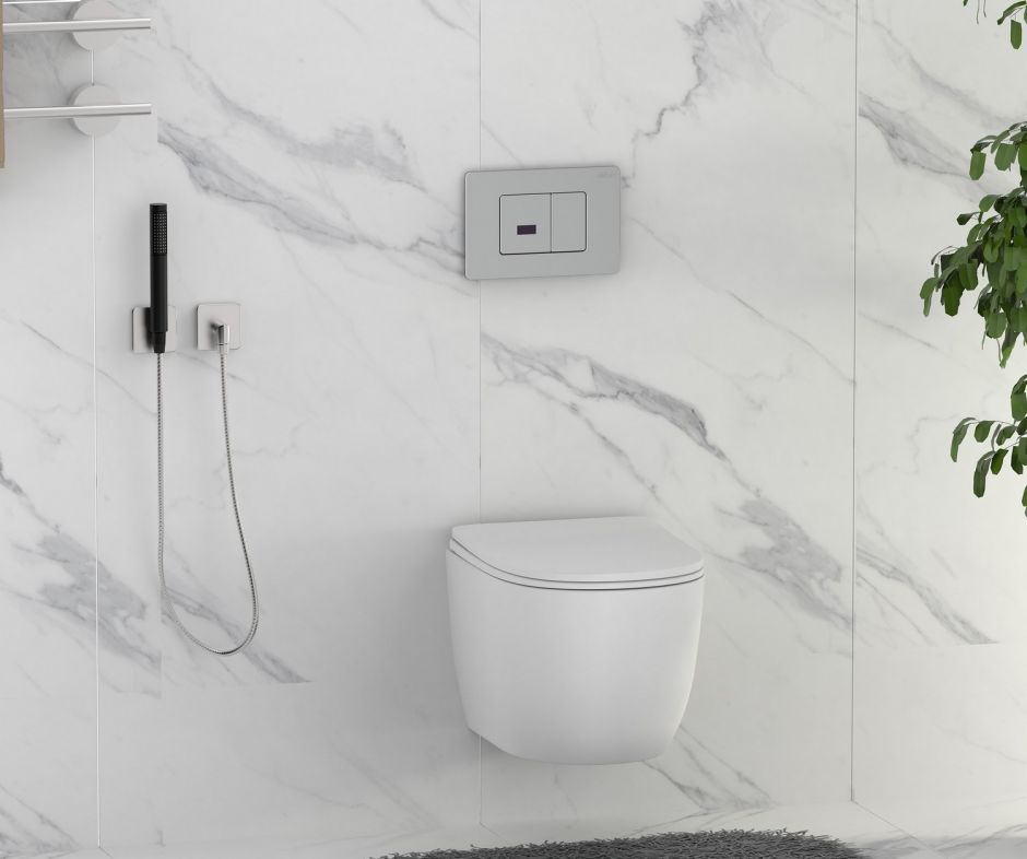 Кнопка смыва сенсорная ABBER AC0122S хром глянцевый ФОТО