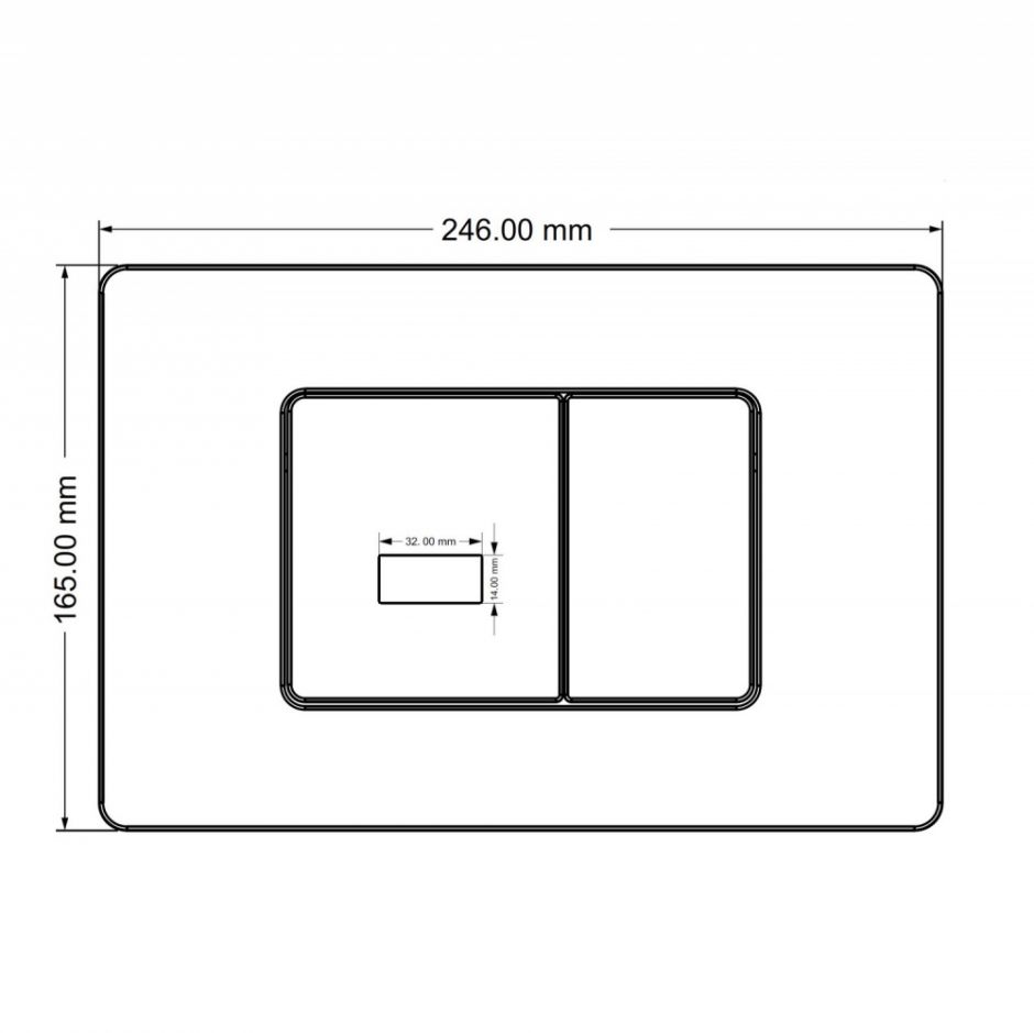 Кнопка смыва сенсорная ABBER AC0122SMB черная матовая ФОТО