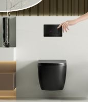 Кнопка смыва сенсорная ABBER AC0122SMB черная матовая схема 3