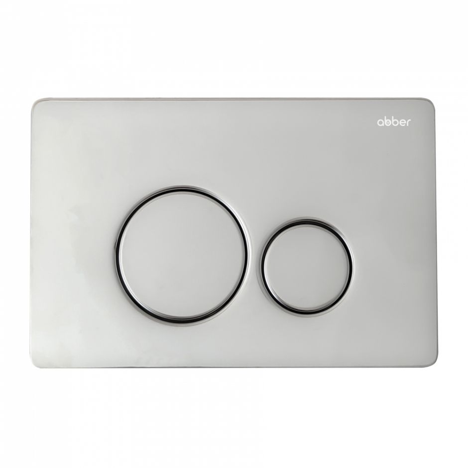 Изображение Кнопка смыва ABBER AC0121 хром глянцевый