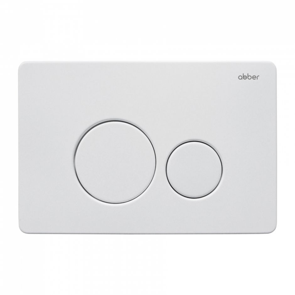 Изображение Кнопка смыва ABBER AC0121MW белая матовая