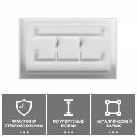 Душевой поддон ABBER AD3C139 130х90 прямоугольный, акриловый, белый схема 5