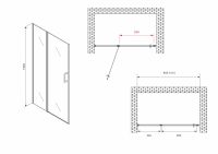 Душевая дверь ABBER Sonnenstrand AG04100MS 100 см схема 2
