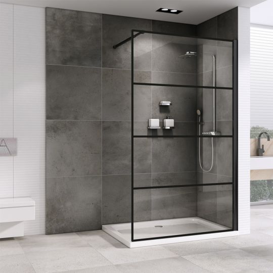 Душевая перегородка ABBER Immer Offen AG65100B схема 3