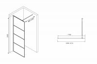 Душевая перегородка ABBER Immer Offen AG65120B схема 2 Душевая перегородка ABBER Immer Offen AG65120B схема 2