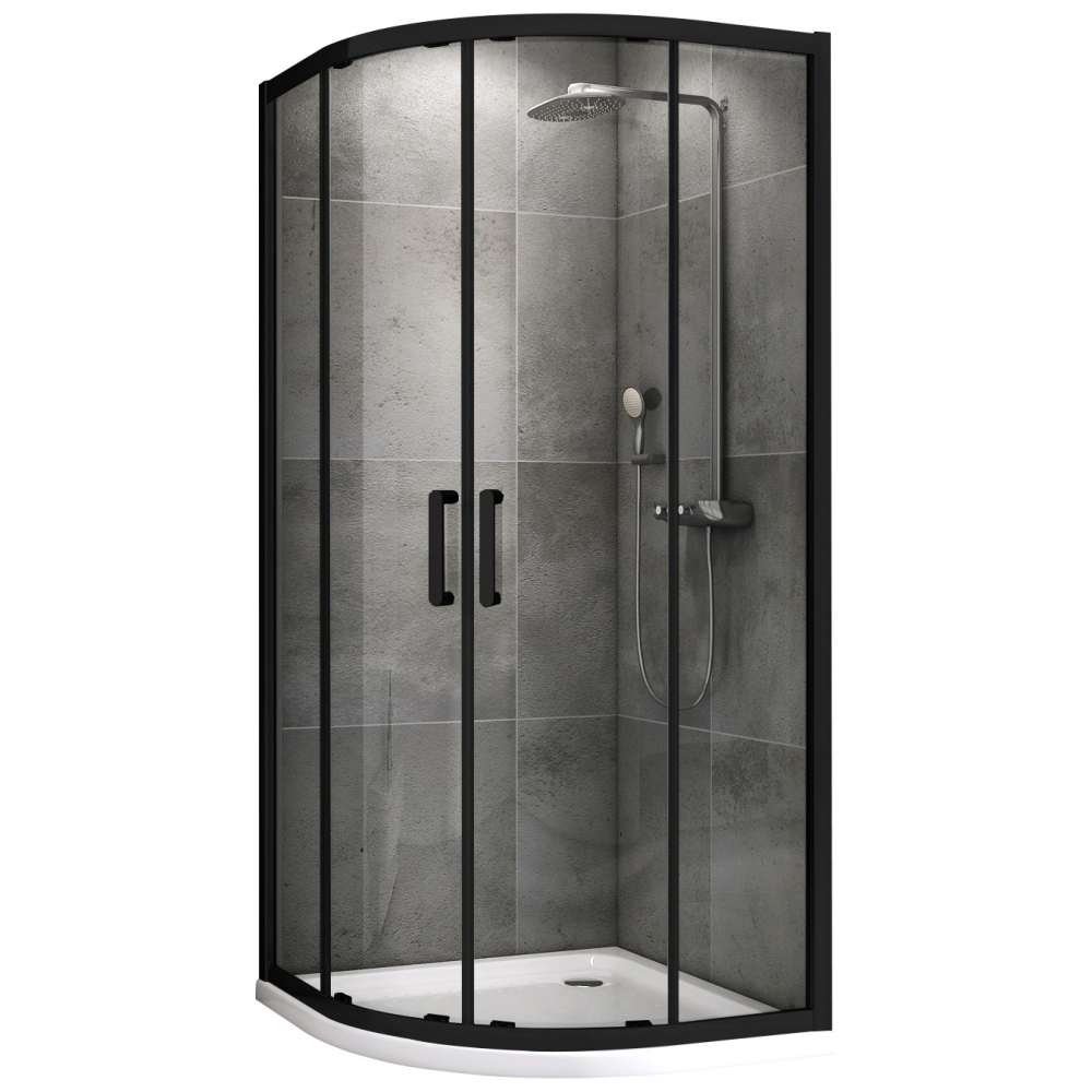 Душевой уголок ABBER Schwarzer Diamant AG01100B 100х100 см цена от 32 810 ₽ Фото Душевой уголок ABBER Schwarzer Diamant AG01100B 100х100 см