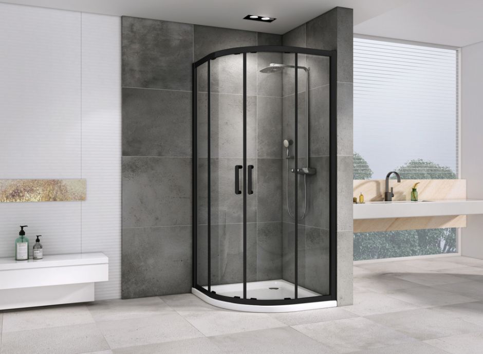 Душевой уголок ABBER Schwarzer Diamant AG01100B 100х100 см ФОТО