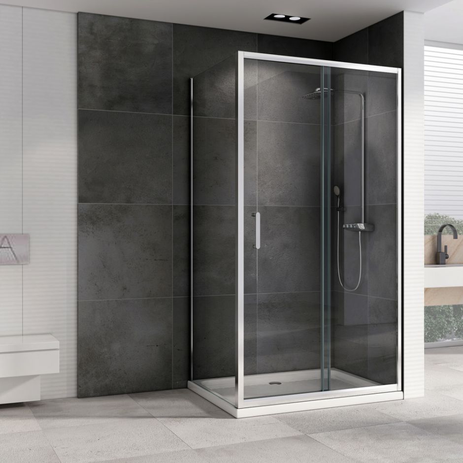 Душевой уголок ABBER Schwarzer Diamant AG301005-S805 100х80 см ФОТО