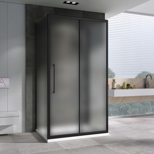 Душевой уголок ABBER Schwarzer Diamant AG30170BMH-S100BM-S100BM 170х100 см схема 3