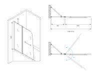 Шторка на ванну ABBER Ewiges Wasser AG50100 схема 2