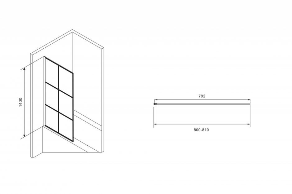 Шторка на ванну ABBER Immer Offen AG72080B ФОТО