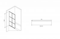 Шторка на ванну ABBER Immer Offen AG72080B схема 2