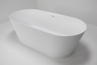 Ванна из искусственного камня ABBER Stein AS9626 белая матовая схема 9