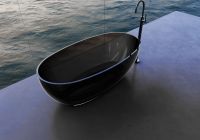 Прозрачная ванна ABBER Kristall AT9703Onyx черная схема 4