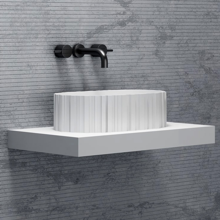 Изображение Раковина накладная ABBER Stein AS2655 белая матовая