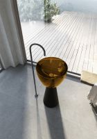 Раковина отдельностоящая прозрачная ABBER Kristall AT2703Black-Vesuvian черный/оливковый схема 4