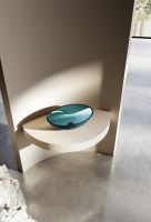 Раковина накладная прозрачная ABBER Kristall AT2802Aquamarin бирюзовая схема 3