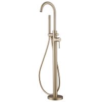 Смеситель ABBER Wasser Kreis AF8115GN напольный для ванны, золото матовое схема 1