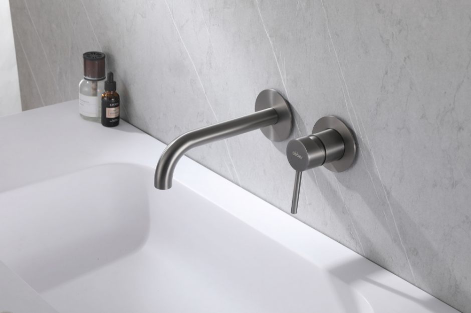 Смеситель ABBER Wasser Kreis AF8112NG для раковины скрытого монтажа, никель ФОТО