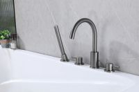 Смеситель ABBER Wasser Kreis AF8113NG на борт ванны, никель схема 3