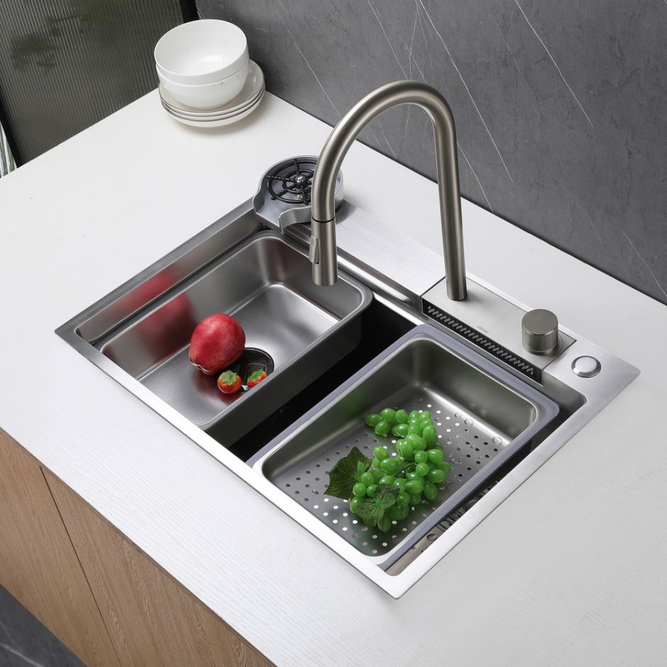 Смеситель ABBER Wasser Kreis AF8114SP для кухни с выдвижной лейкой, сатин ФОТО