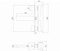 Смеситель ABBER Daheim AF82122SP для раковины скрытого монтажа, сатин схема 2