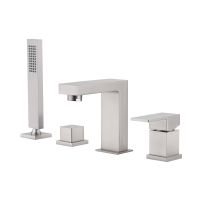 Смеситель ABBER Daheim AF8213SP на борт ванны, сатин схема 1