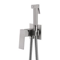 Смеситель ABBER Daheim AF8226SP с гигиеническим душем, сатин схема 1