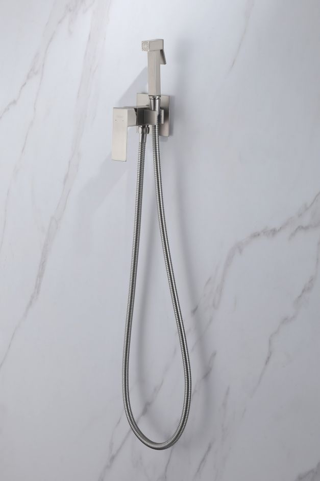 Смеситель ABBER Daheim AF8226SP с гигиеническим душем, сатин ФОТО