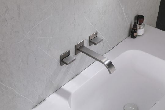 Смеситель ABBER Wasserfall AF8612NG для раковины скрытого монтажа, никель схема 3