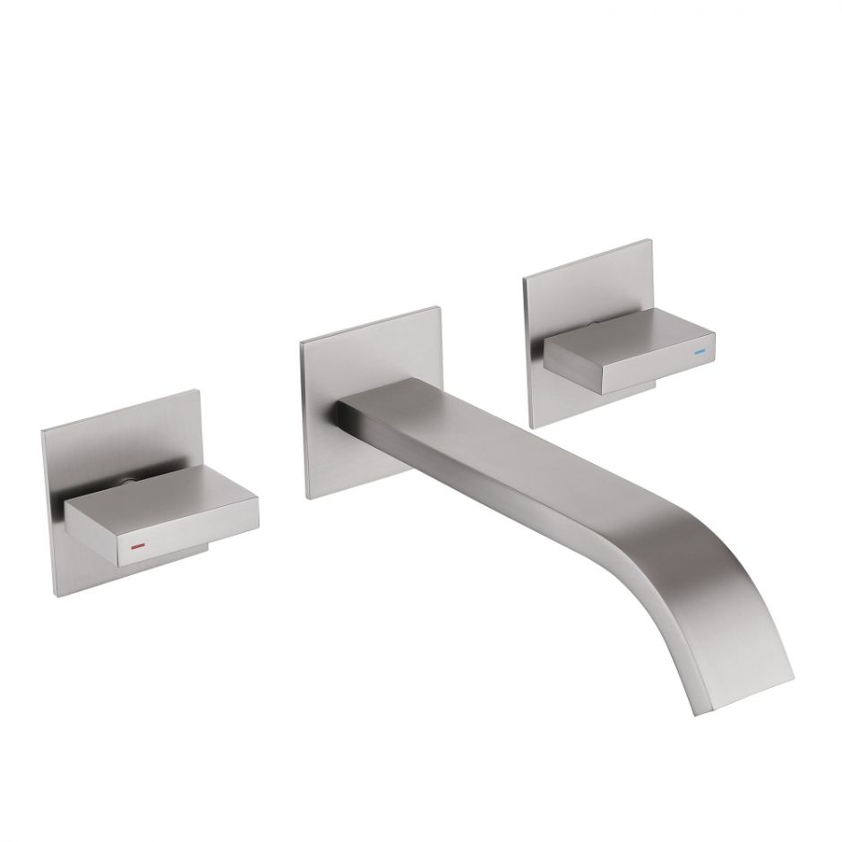 Смеситель ABBER Wasserfall AF8612SP для раковины скрытого монтажа, сатин