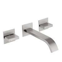 Смеситель ABBER Wasserfall AF8612SP для раковины скрытого монтажа, сатин схема 1