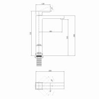 Смеситель ABBER Daheim AF8211W для раковины, белый матовый схема 2