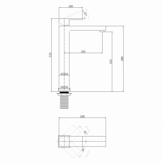 Смеситель ABBER Daheim AF8211W для раковины, белый матовый схема 2