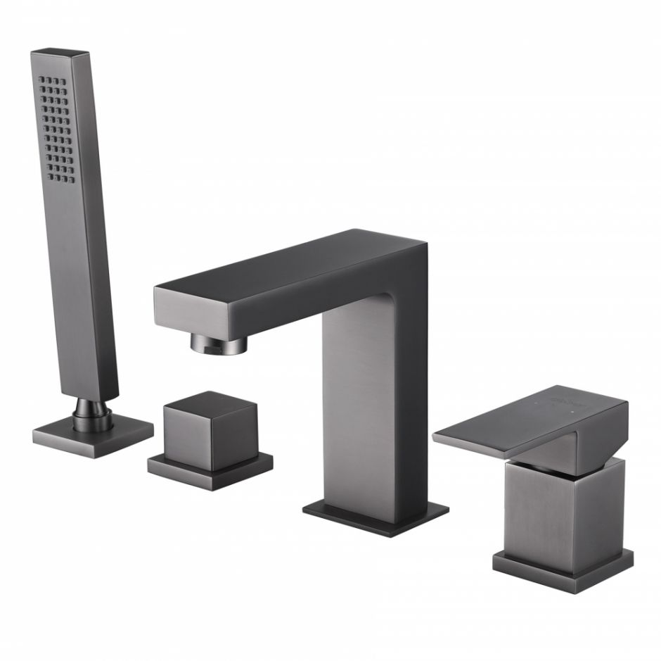 Изображение Смеситель ABBER Daheim AF8213NG на борт ванны, никель