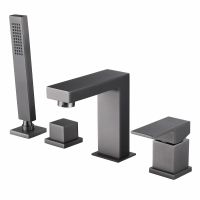 Смеситель ABBER Daheim AF8213NG на борт ванны, никель схема 1