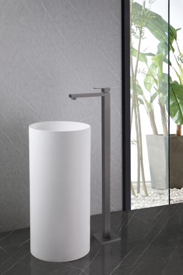 Смеситель ABBER Daheim AF8241NG напольный для раковины, никель схема 3