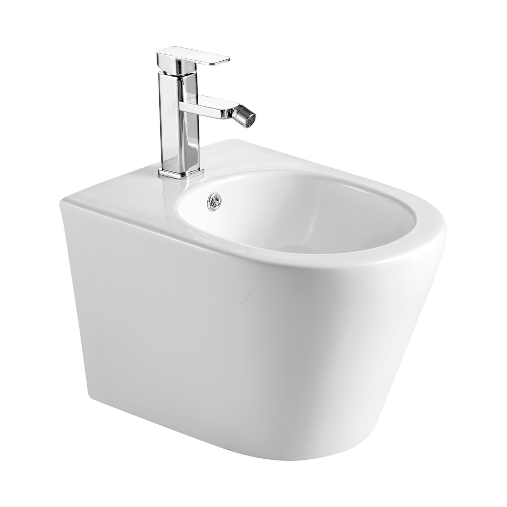 Биде ABBER Bequem AC1151 подвесное белое цена от 13 175 ₽ Фото Биде ABBER Bequem AC1151 подвесное белое